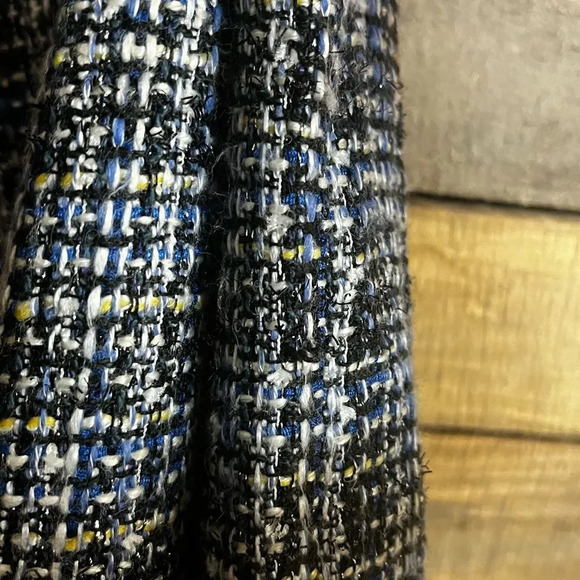 J. Crew Blue Tweed Skirt Size 0 - Picture 5 of 11